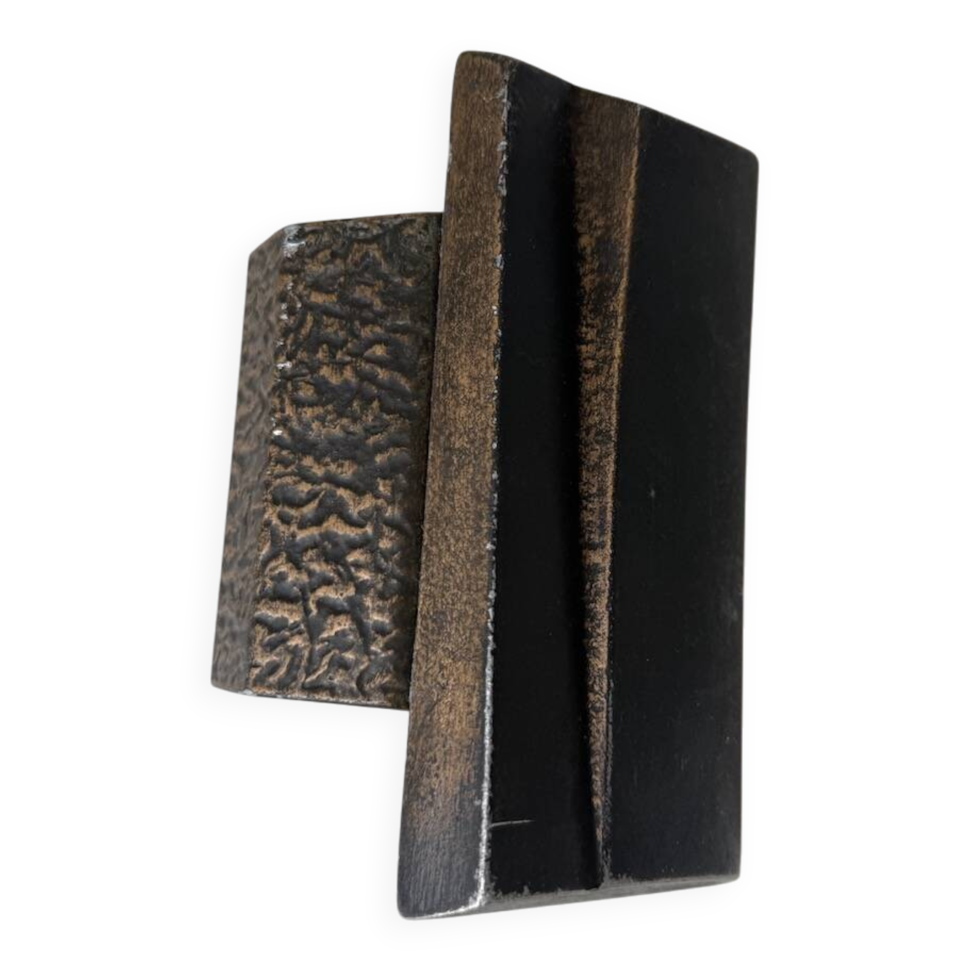 Brutalism bronze door handle