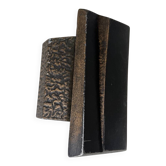 Poignée de porte brutalité bronze