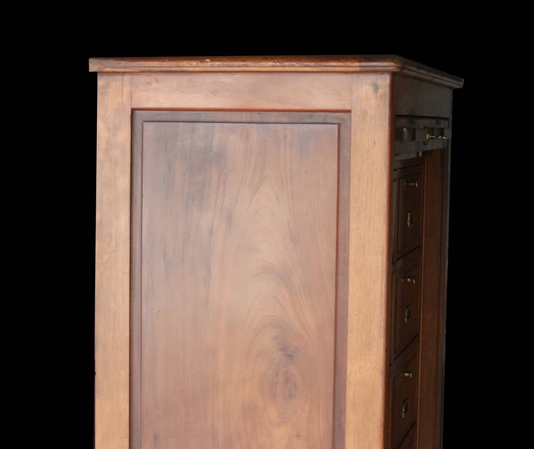 Shannon notary's filing cabinet, in solid mahogany (circa 1900)