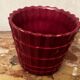 1950s Pleated Ceramic Cache Pot Bordeaux St-Clement H11/D14