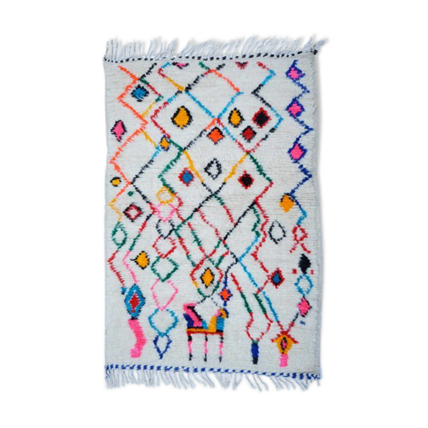 Colorful Berber carpet 150x100cm