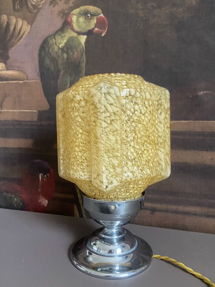 1950s glass lamp
