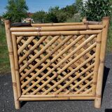 Square pot cover in bamboo