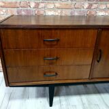 Renovated chest of drawers, Violetta sideboard, 1970s Poland