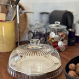 Plate on footstool Terre de Fer Salins Charbonnier