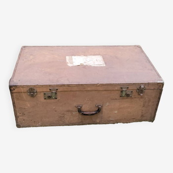 Grande valise / malle en bois - ancien