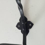 Vintage wrought iron coat rack