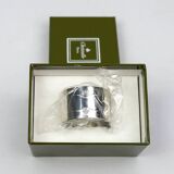 Christofle Vendôme silver-plated napkin ring – New in its box