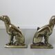 Pair of "dog" channels in solid bronze 30/40