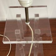 Vintage lamp by David Lange, crystal model in plexiglass.