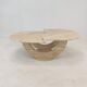 Table basse italienne en travertin, années 1980