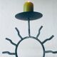 Iron sun candle holder