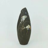 Mid century vase 50s organic shape fish decor model no. 2007 b
