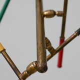 Sputnik chandelier in the Stilnovo style, 1950s.