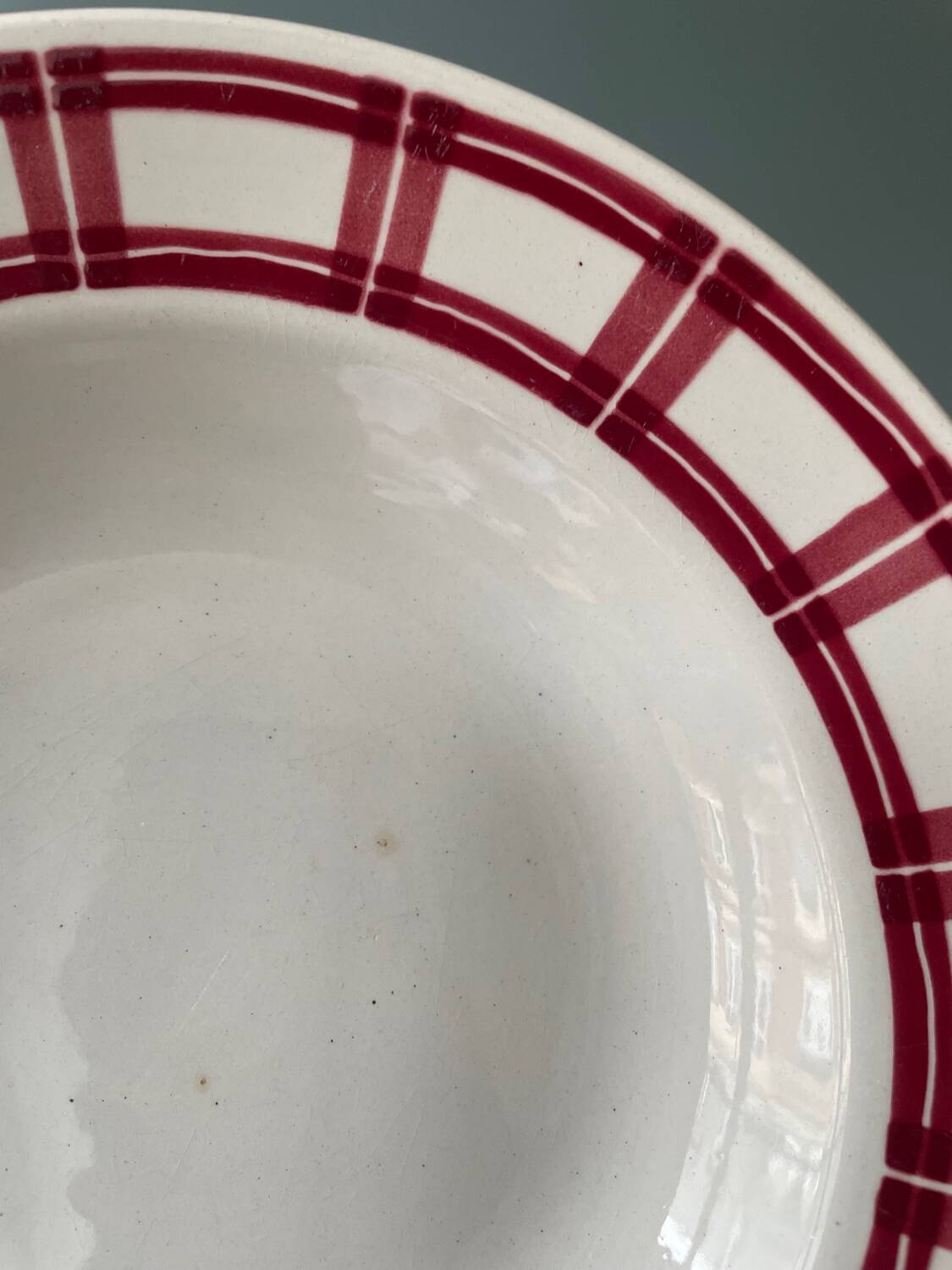 Série de 11 assiettes creuses vintage en faïence de Badonviller