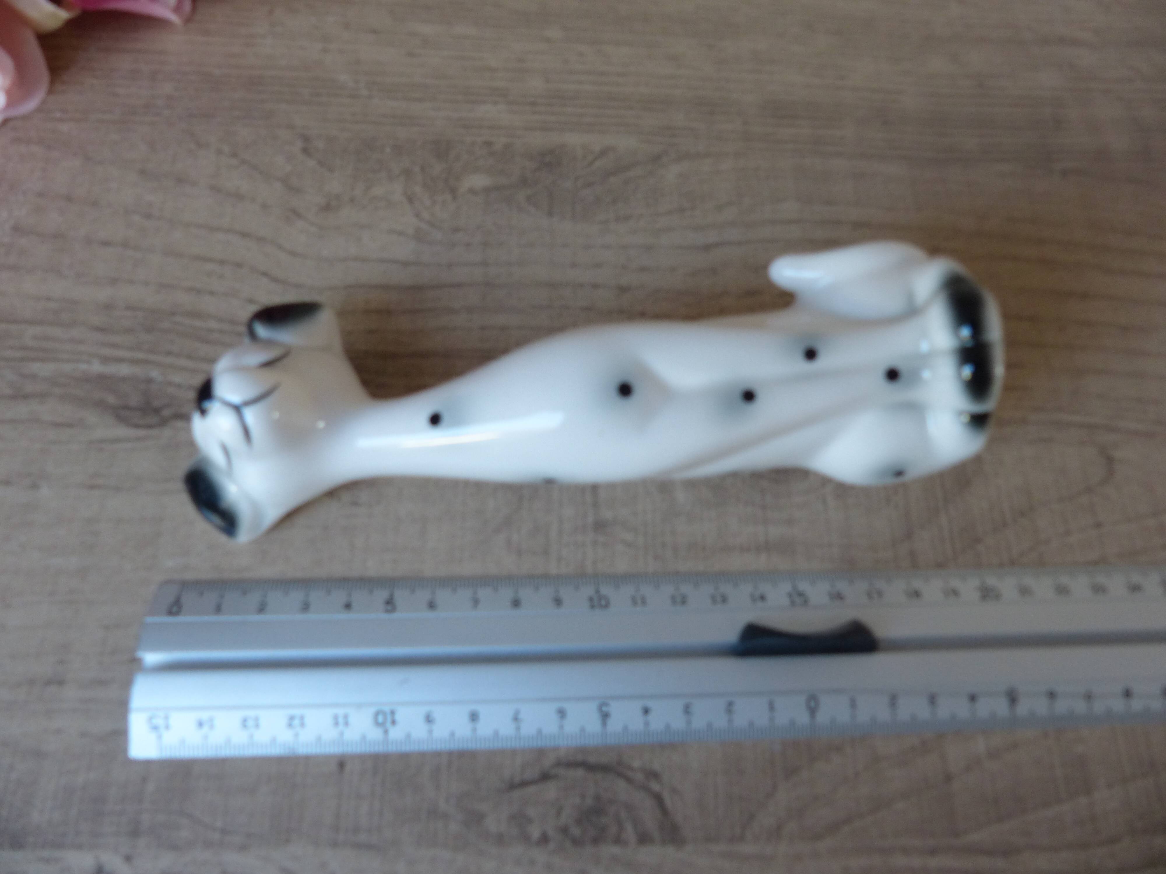 Vintage Dalmatian Dog Figurine, 1970s Ceramic Statue