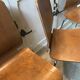 Lot of 4 vintage chairs thermomoulated