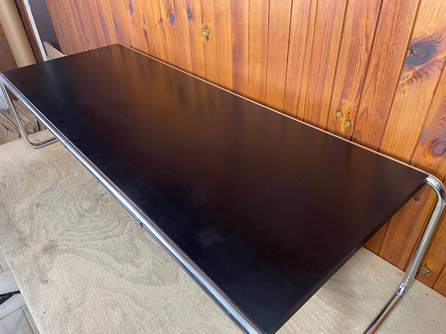 Laccio coffee table by Marcel Breuer, Gavina edition, 1950/60 (label)