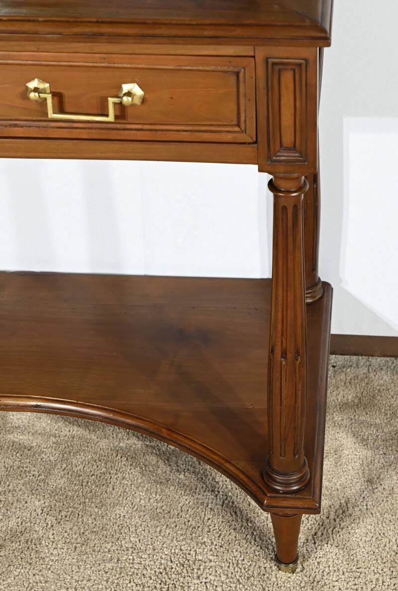 Cherrywood console table, Louis XVI style, late 19th century