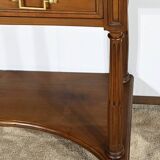 Table console en merisier, style Louis XVI, fin XIXème
