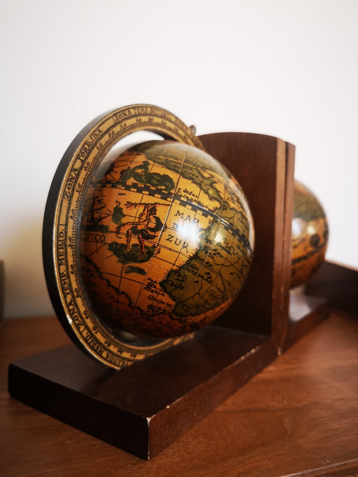 Globe bookends
