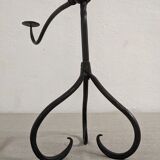 Wrought iron candlestick XIXth