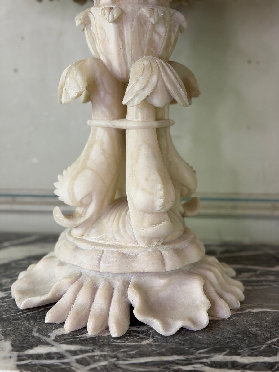 Large alabaster bowl Italy around 1900