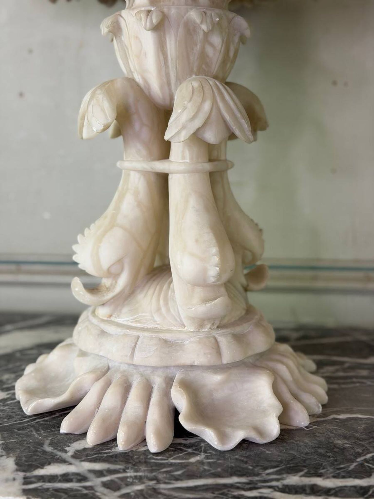 Grande coupe en albâtre Italie vers 1900