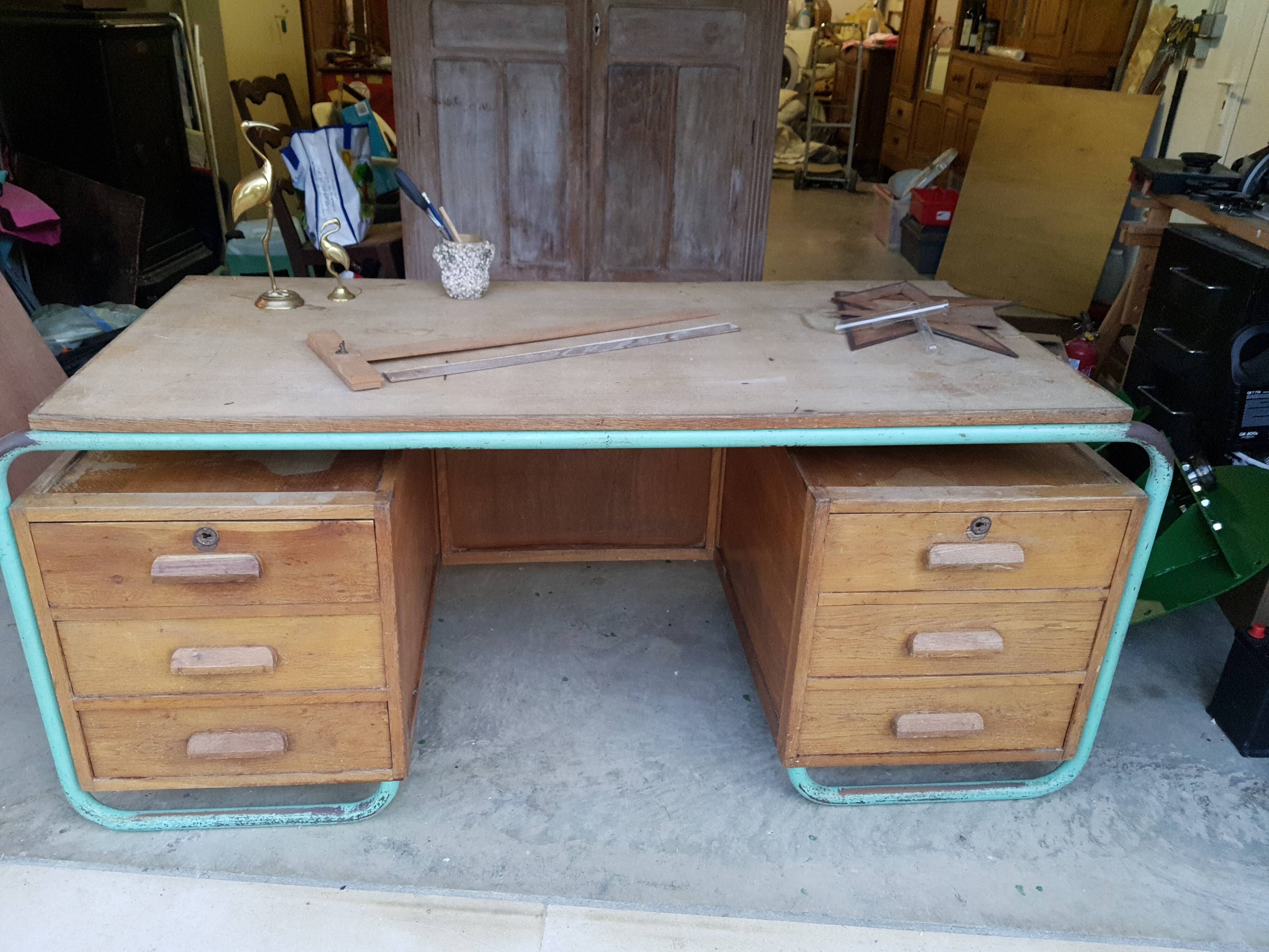 Vintage school master desk
