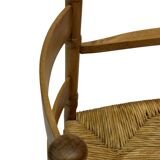 Art Deco chair minimalist oak wicker minimalist design