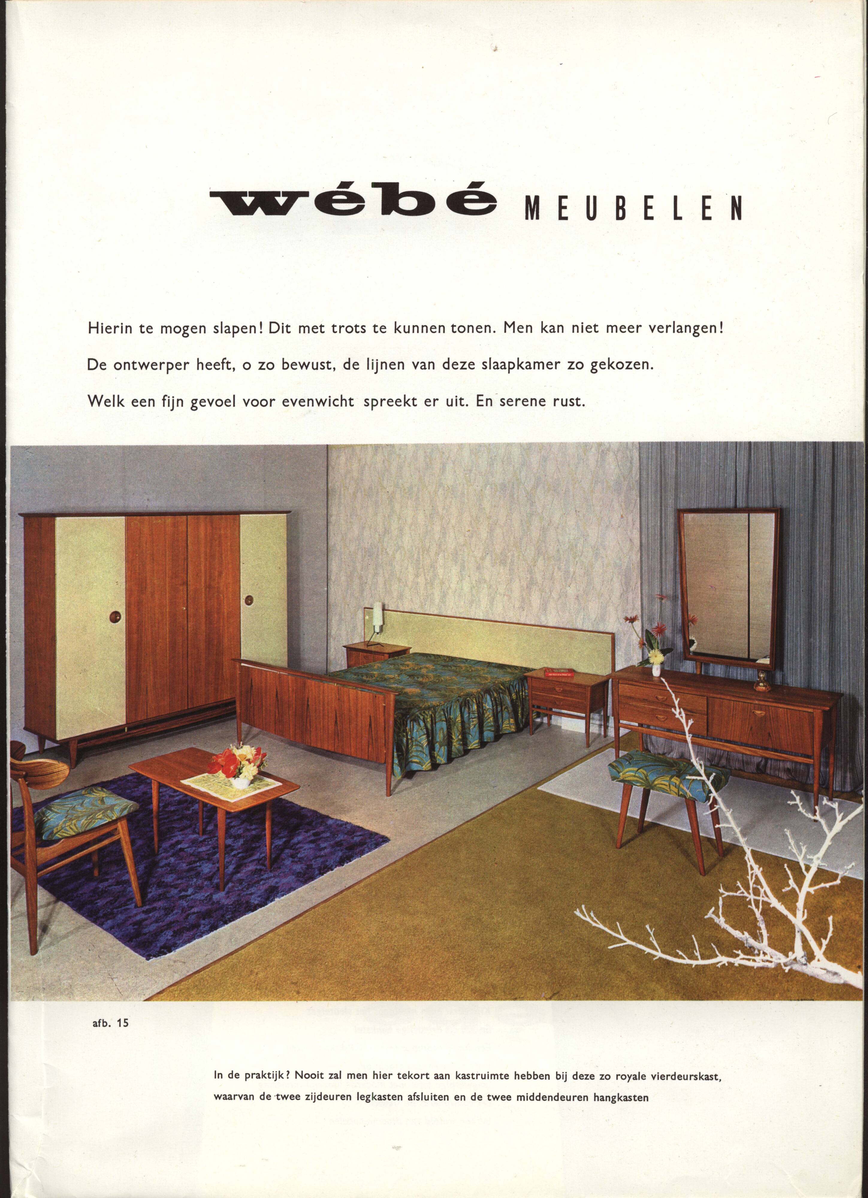 Coiffeuse "Kastrup" des années 50 par Louis van Teeffelen pour WeBe, Pays-Bas.