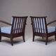 Pair of ULUV armchairs, Czech vintage 1950s