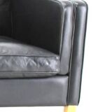 Vintage Scandinavian leather sofa
