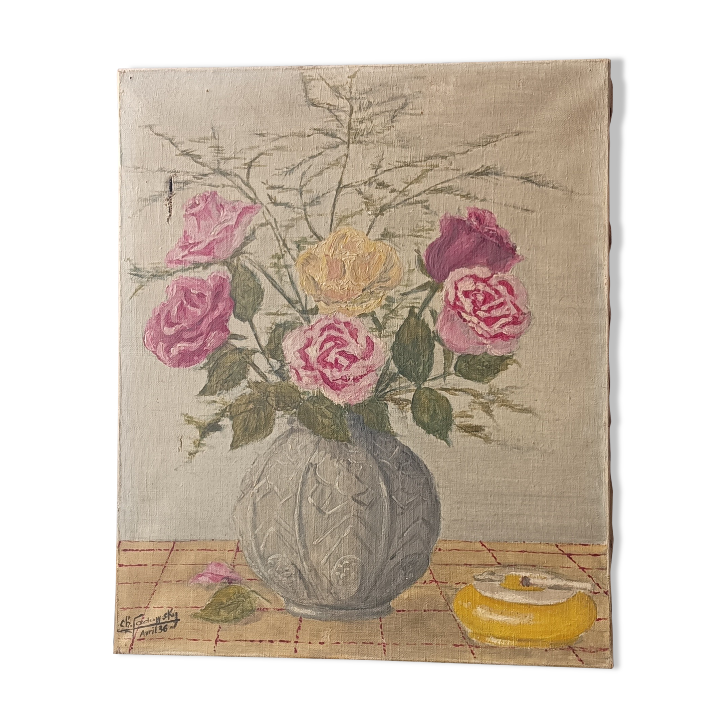 Oil painting flowers