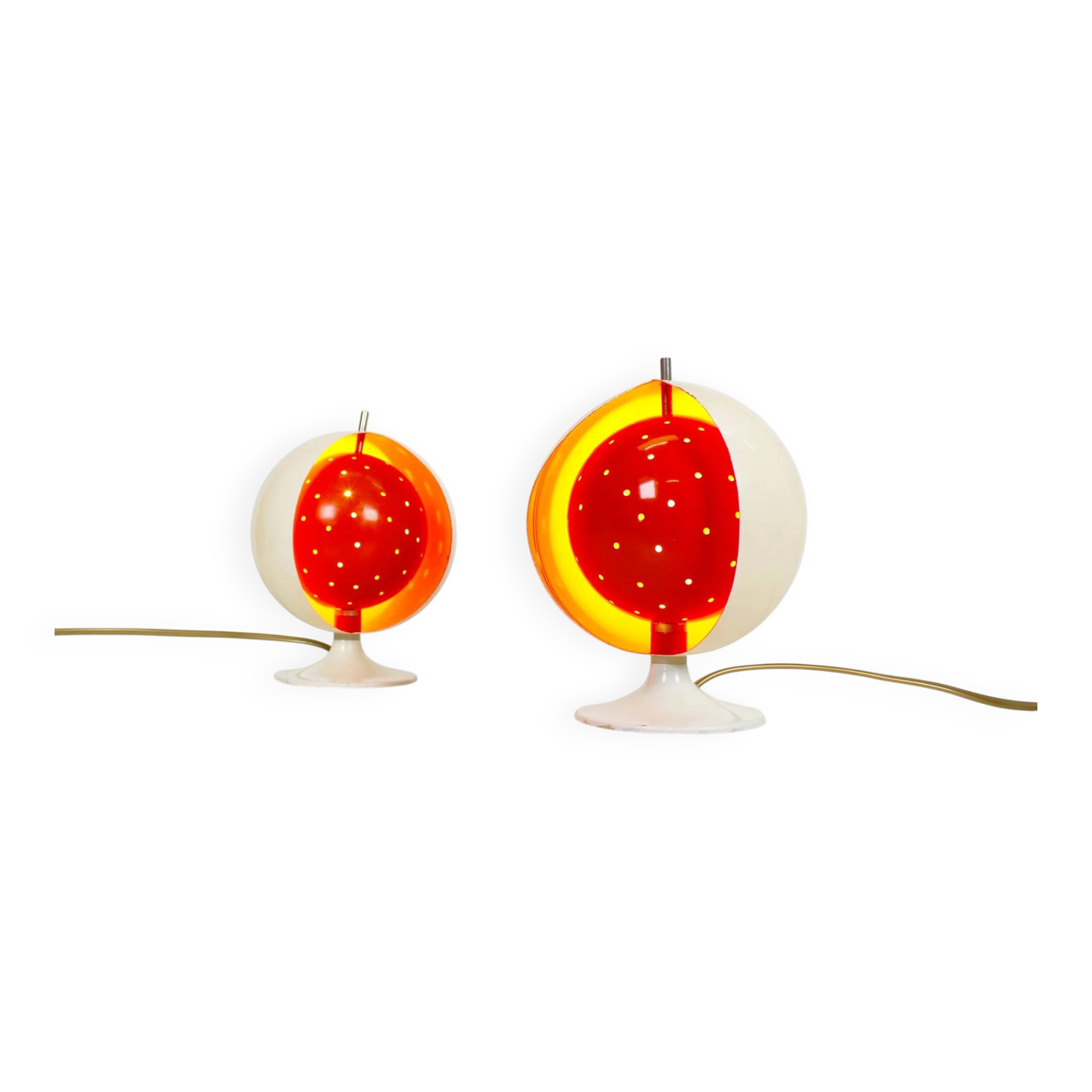 Rare pair of "Eclisse" table lamps by Anvia