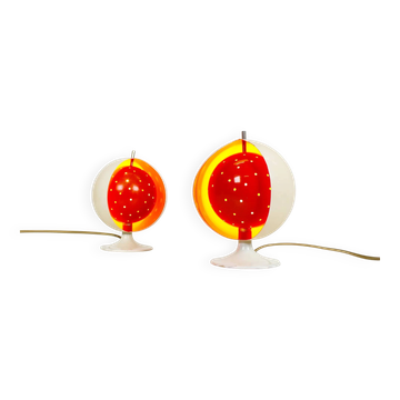 Rare pair of "Eclisse" table lamps by Anvia