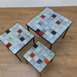 Mado Jolain ceramic tables 1960
