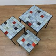 Mado Jolain nesting tables ceramic 1960