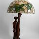 Lampe sculpturale « Don Quichotte, Sancho Panza », Forêt-Noire, vers 1950