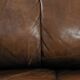 Brown Modular Leather Patchwork Sleeping Sofa Daybed, 1970s