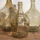 Antique brown demijohns (circa 1920). 3-piece set #13