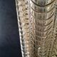 Large Art Deco Style Clear Pressed Glass Vase