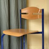 Cobalt Blue Stacking Chairs