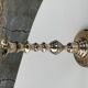 Pair of vintage silver metal candlesticks