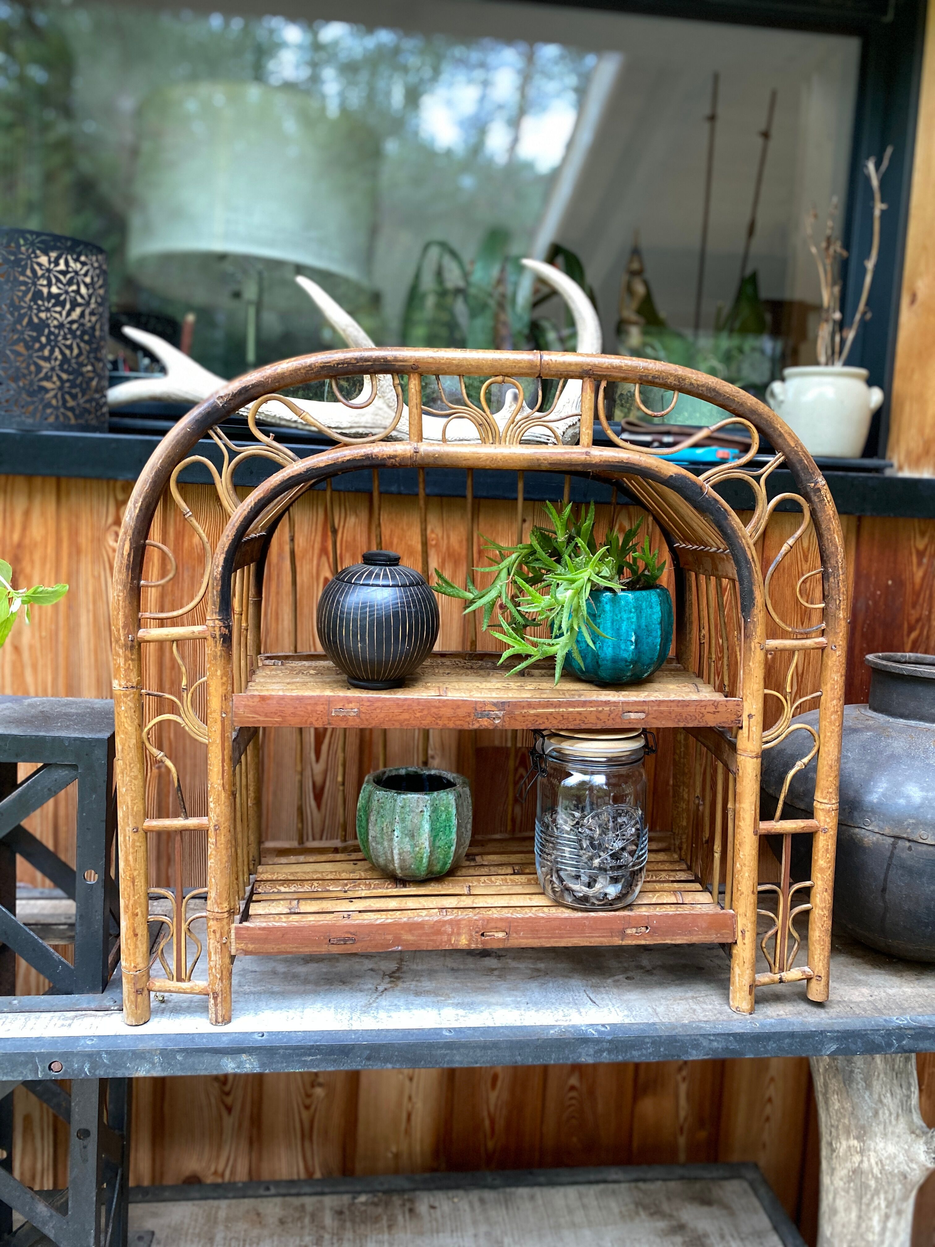 Bamboo shelf