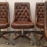 Shelby Williams dining table and 6 chairs