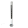 Vintage Italian Chromed Space Age totem lamp by Enrico Tronconi, made in Italy