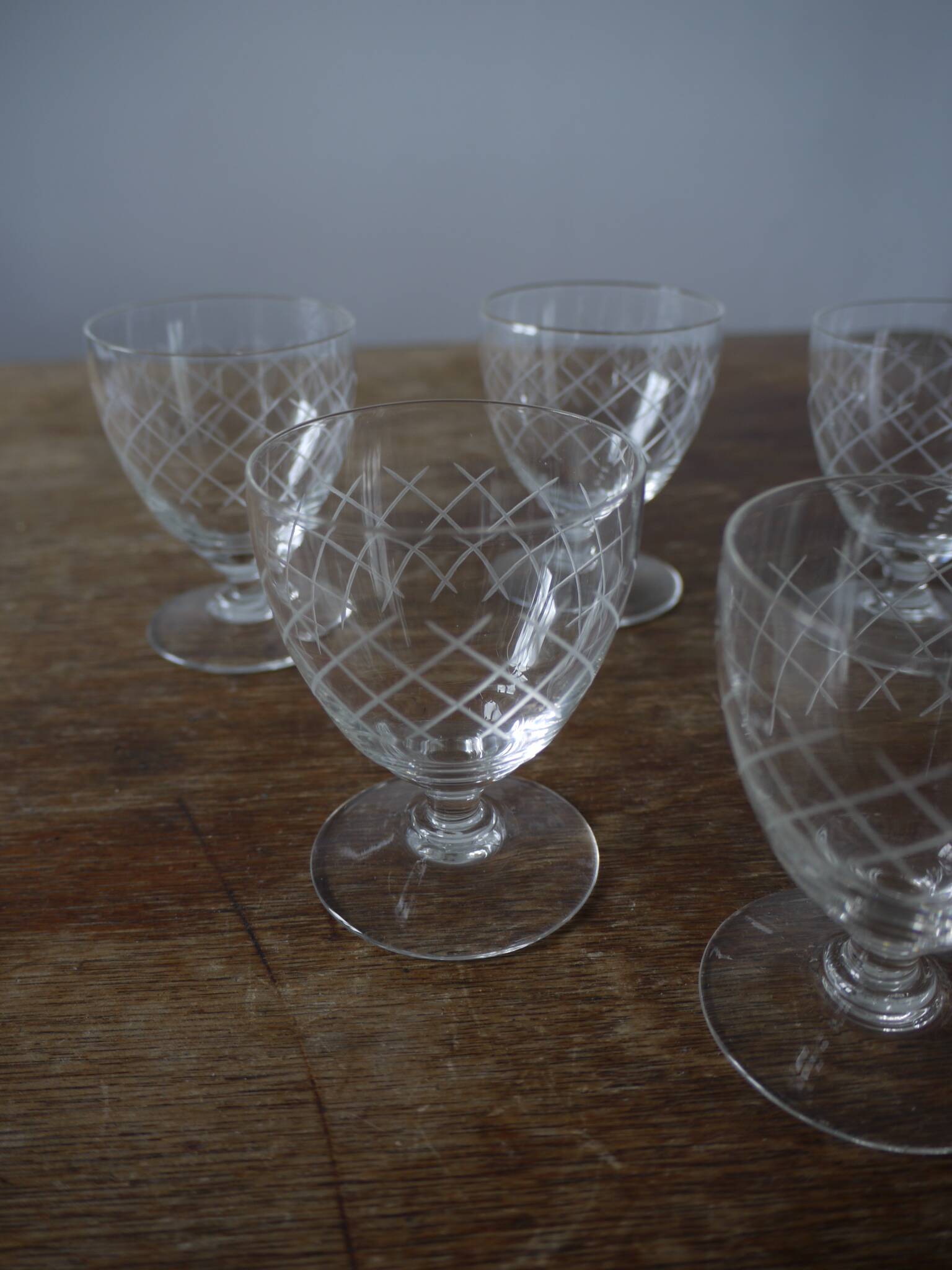 Lot de 6 petits verres à pied