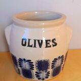 Set of 70s stoneware condiment pots