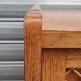 Vintage chest of drawers with compass and rattan foot